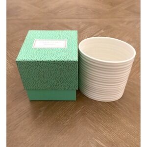 Sophie Conran For Portmeirion Large Oval Pottery Ribbed Utensil Jar NWOT